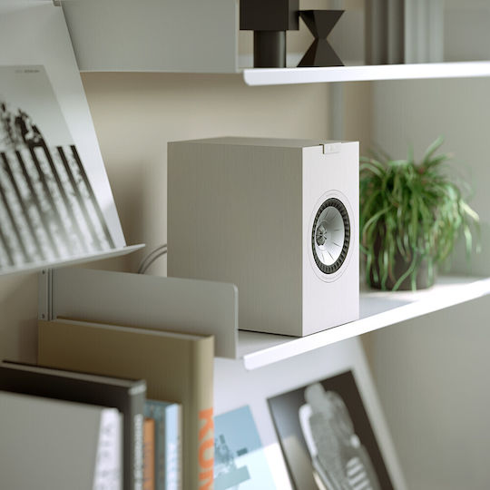 Kef Q3 Meta Paar Hi-Fi Lautsprecher Buch selbst 150W 2 Anzahl von Fahrern B21xT30.5xH35.7cm. Satin White