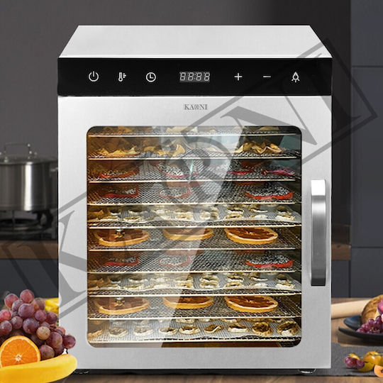 Karni Commercial Food Dryer & Dehydrator 10-Tray 800W 34.5x39.5x42.7cm