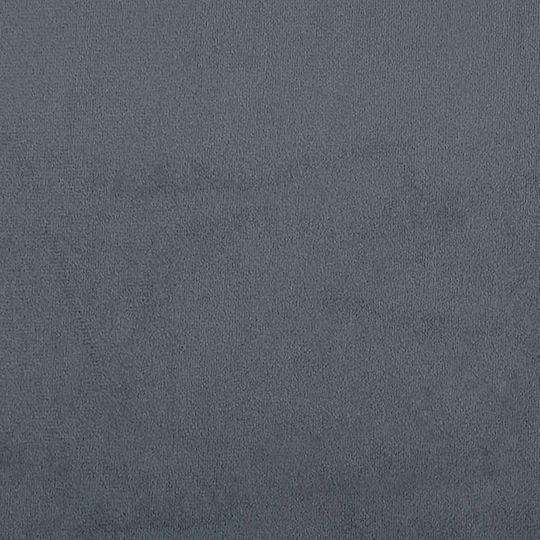 King Size Upholstered Fabric Bed Dark Grey with Slats and Mattress 200x200cm