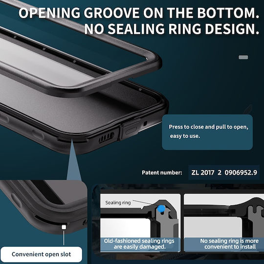 Shellbox Back Cover Σιλικόνης Αδιάβροχο Μαύρο (Galaxy A16)