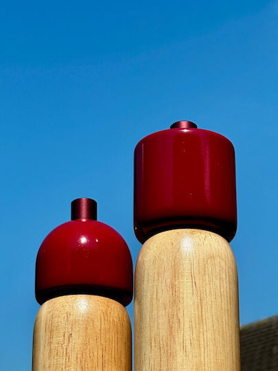 Maegen Set Manual Râșnițe Condimente Ceramice în Culoare Roșu 21.5cm 1buc