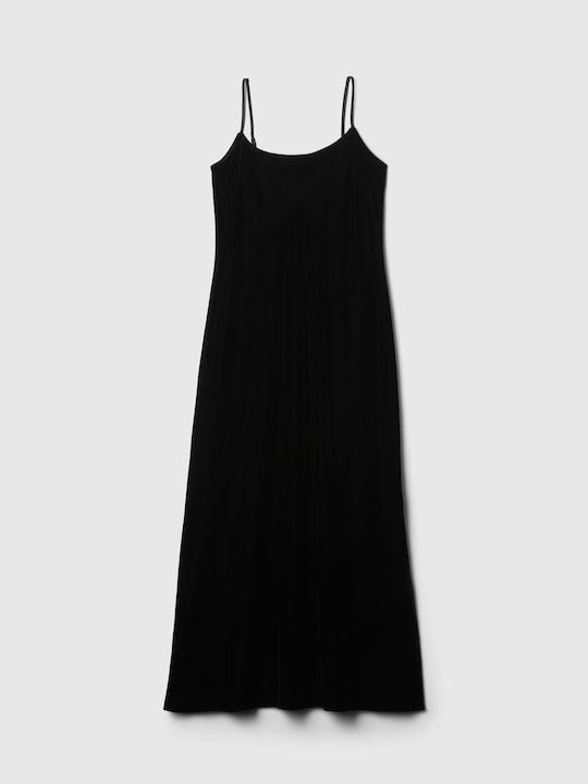 GAP Maxi Evening Dress Velvet Black