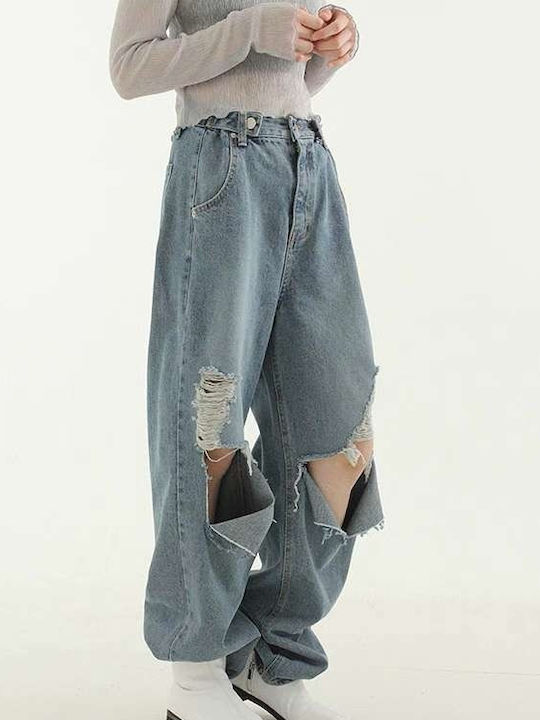 Hoch tailliert Damenjeans