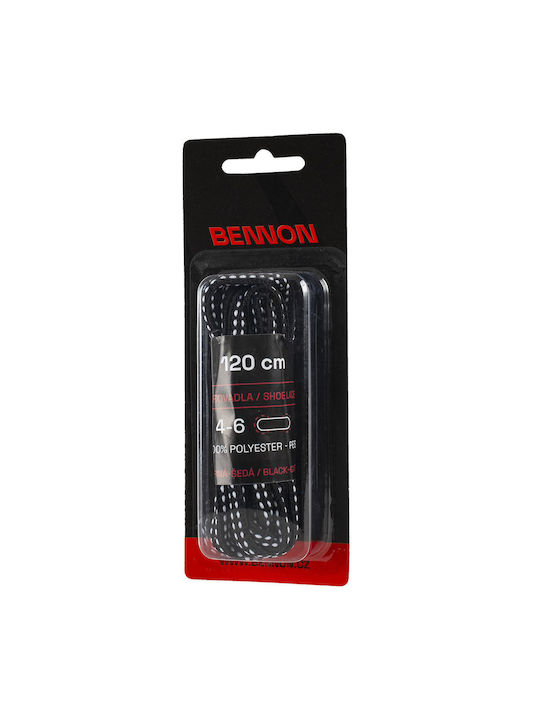 Bennon Shoelaces Black 2pcs 120cm