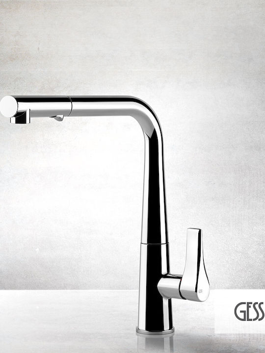 Gessi Proton Kitchen Faucet Counter Silver