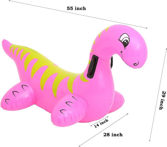 Ride On Umflabil pentru piscină cu mânere Roz
