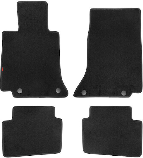 Lampa Set of Front and Rear Mats 4pcs for Mercedes-Benz C Class 2021 Black
