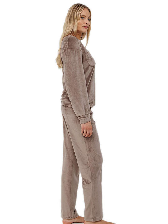 Odyssey Winter Women's Cotton Pyjama Top Gray