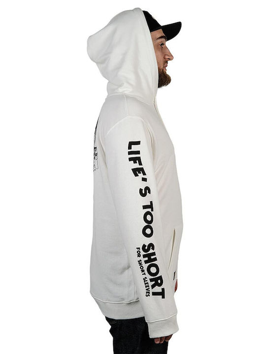 The Dudes Sweatshirt with Hood White