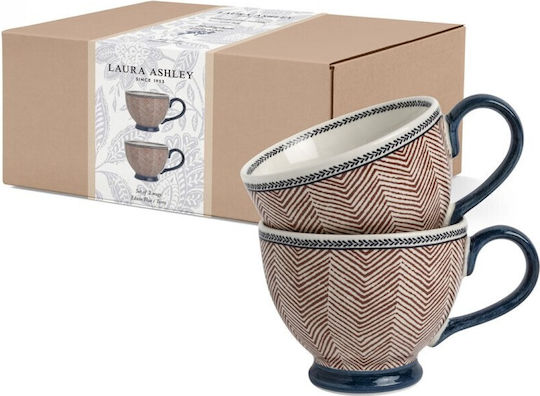 Laura Ashley Becher Keramik Orange 430ml