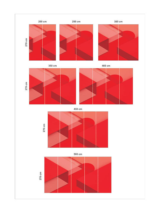 Self-Adhesive Wallpaper Red 230cm