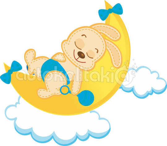 Orafol Kids Wall Decoration Sticker Sleeping Bunny