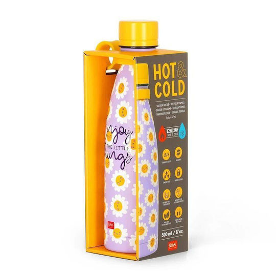Legami Milano Legami Milano Thermosflasche Rostfreier Stahl / Kunststoff 500ml Daisy