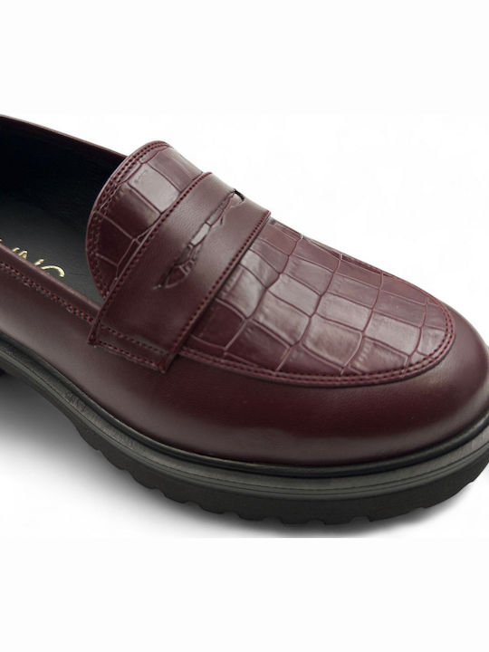 Γυναικεία Loafers σε Μπορντό Χρώμα