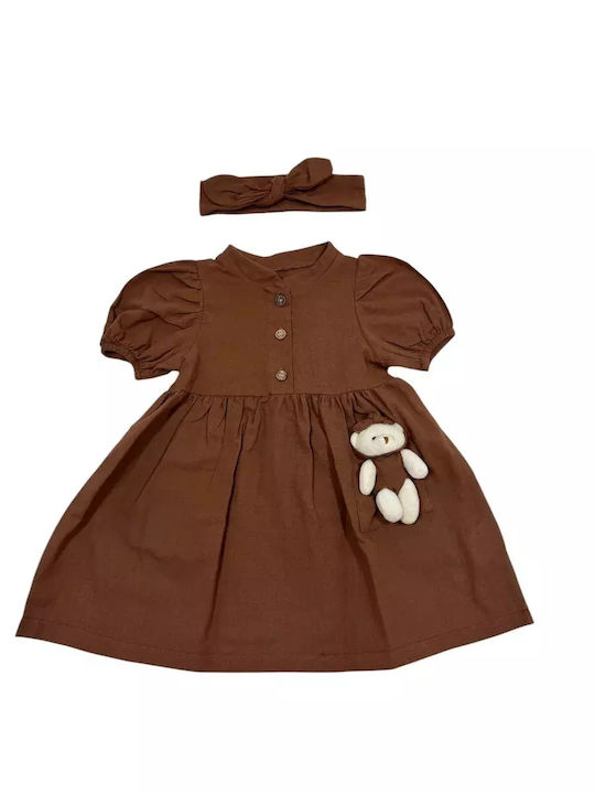 Popshops Children's Dress Coffee