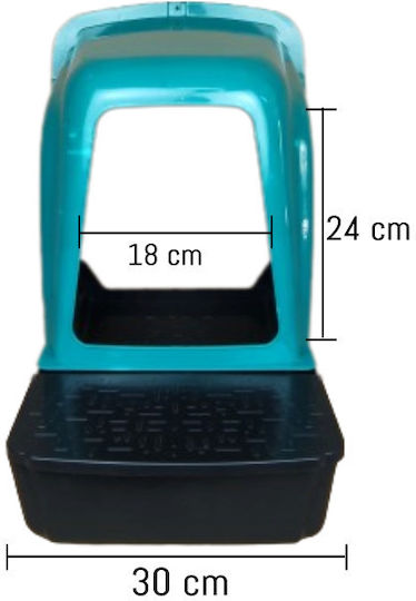 Plastic Nesting Box for Hens Plastic Nest for up to 7 hens 42x32x45cm