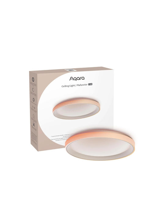 Aqara Smart Πλαφονιέρα Οροφής Λευκή με Ενσωματωμένο LED και Τηλεχειριστήριο