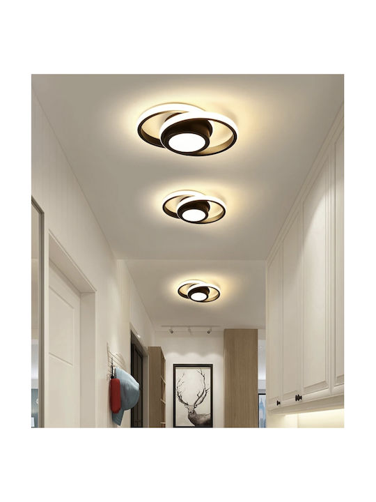 Home Lighting Ceiling Mount Light Black with Integrated LED