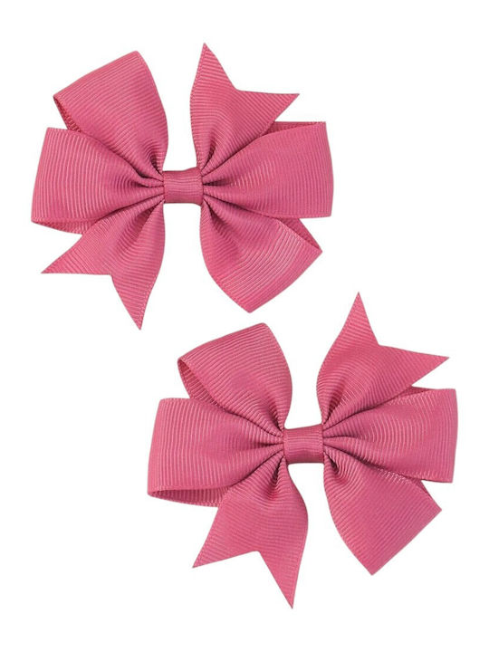Set aus 2 Haarspangen Niedliche Schleifen Rosa Altrosa Set aus 2 Haarspangen Niedliche Schleifen Rosa Altrosa