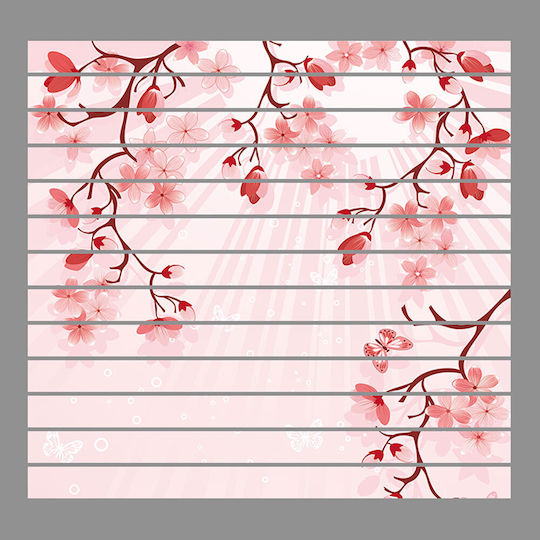 Decorative Staircase Sticker Flowers 1 Piece Orafol
