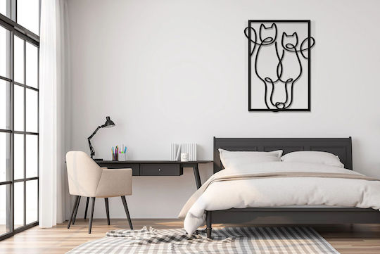 Open Panel Picture Bedroom Black Wall Decoration Living Room Cats