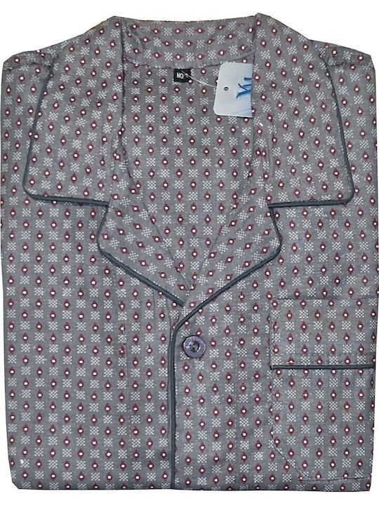 My pyjama Χειμερινή Ανδρική Πιτζάμα Γκρι