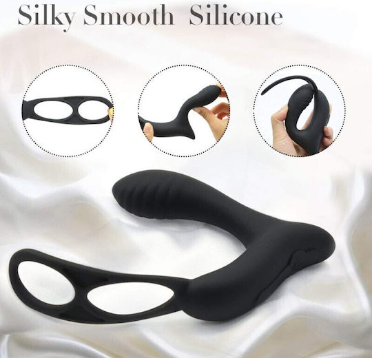 Anal Plug Vibrator Cock Ring