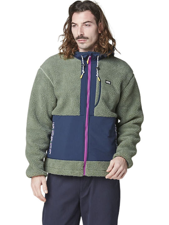 Ανδρική Ζακέτα Fleece Green Spray, Dark Blue