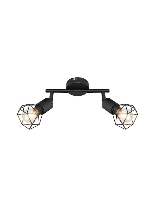 Globo Lighting Xara I Ceiling Mount Light Black with Socket E14