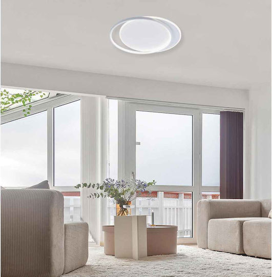 Viokef Deckenleuchte 55cm Weiß mit Integrierter LED