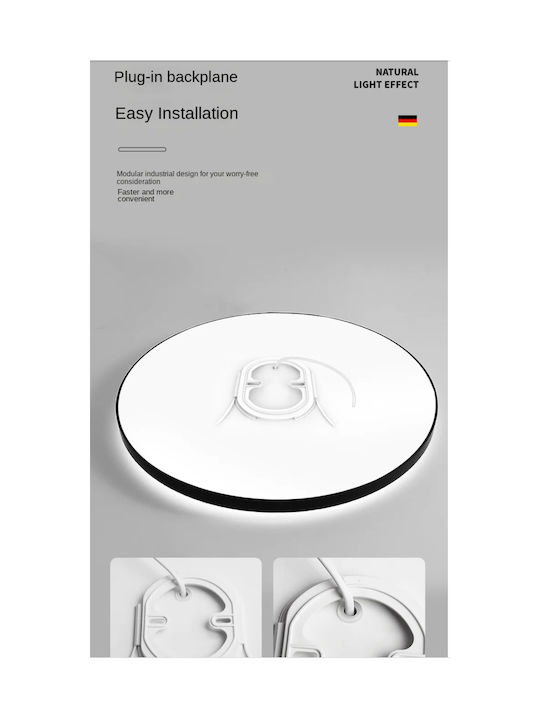 Home Lighting Πλαφονιέρα Οροφής Χρυσή με Ενσωματωμένο LED
