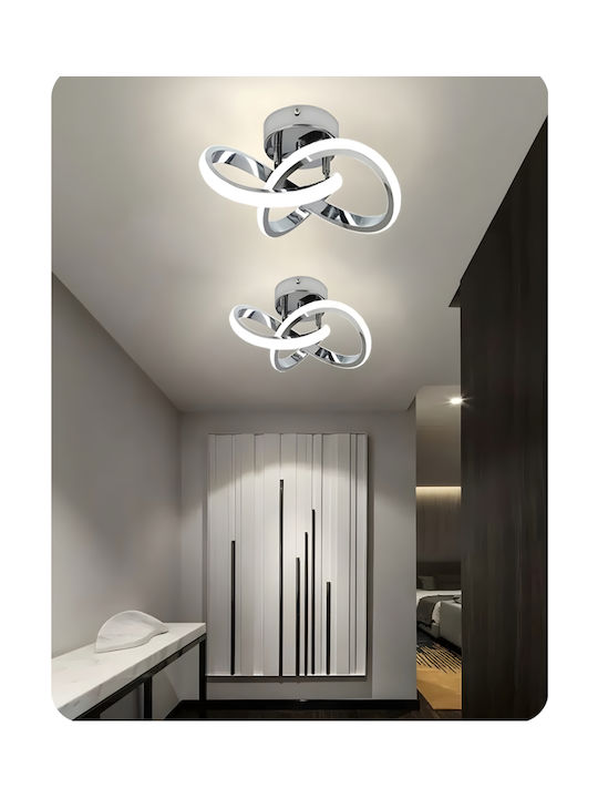 Home Lighting Ceiling Mount Light Silver with Integrated LED
