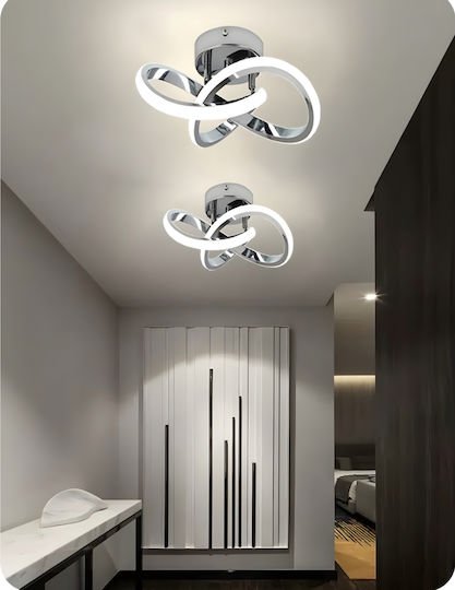 Home Lighting Deckenleuchte Silber mit Integrierter LED