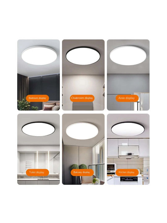 Home Lighting Deckenleuchte Schwarz mit Integrierter LED