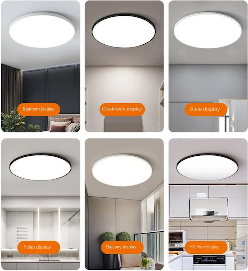 Home Lighting Deckenleuchte Schwarz mit Integrierter LED