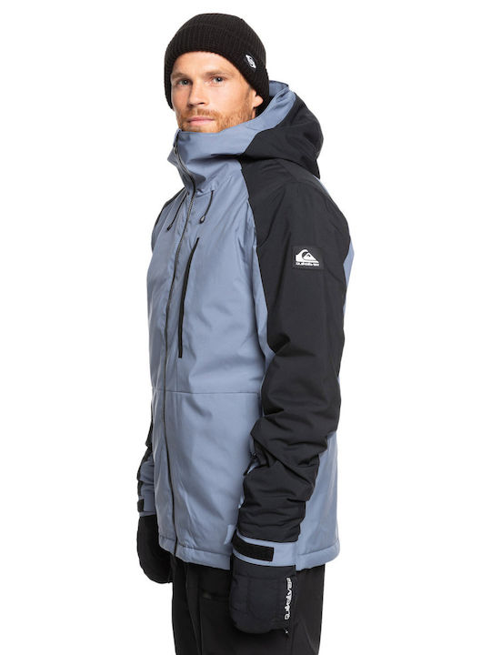 Quiksilver Mission Block EQYTJ03404-SNA0 Männer Jacke aus für Ski & Snowboard Gray