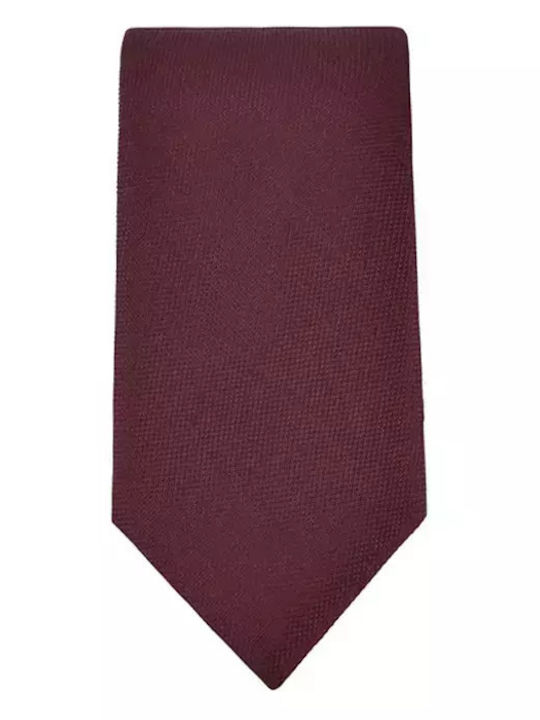 Hugo Boss Men's Tie Silk in Burgundy Color