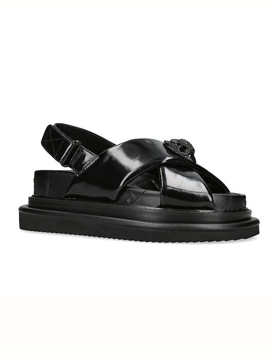 Kurt Geiger Women's Flat Sandals in Black Color