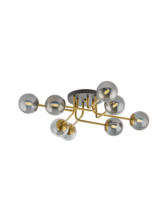 Viokef Fiore Ceiling Mount Light 59pcs Gold with Socket G9