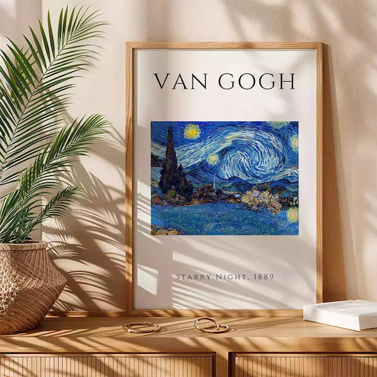 Плакат Ван Гог Звездна нощ Art003 21см X 30см