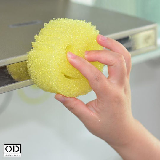 Scrub Sponge Washing Cleaning Dishes Premium Material Very Durable Over Time Suitable Any Type Surface Set 3 Pieces Size 10 Cm Original Deals