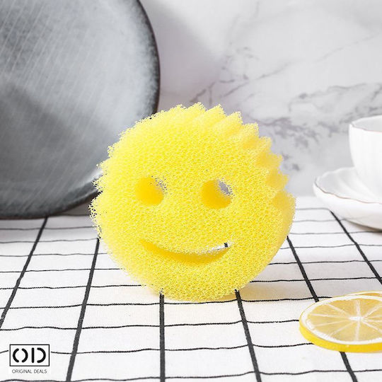 Scrub Sponge Washing Cleaning Dishes Premium Material Very Durable Over Time Suitable Any Type Surface Set 3 Pieces Size 10 Cm Original Deals