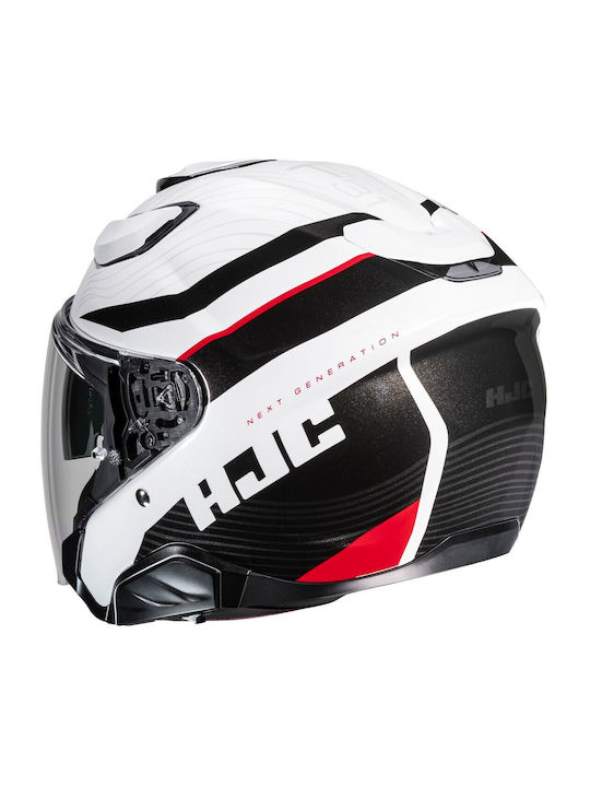 HJC F31 Naby MC1 Motorcycle Helmet Jet ECE 22.06 with Sunvisor