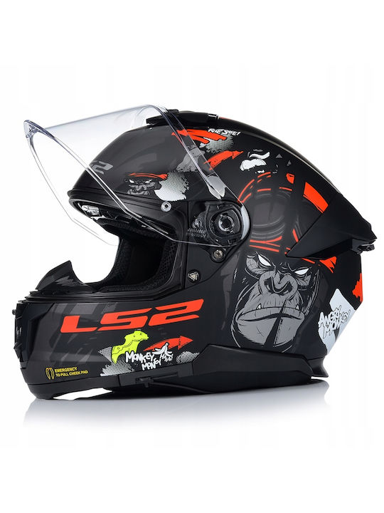 LS2 Stream Ii Motorcycle Helmet Full Face ECE 22.06 with Sunvisor