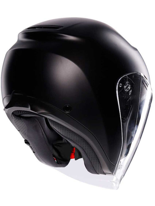 AGV Irides Matt Schwarz Motorradhelm Jet ECE 22.06 Gewicht (+/-50 gr) mit Sunvisor