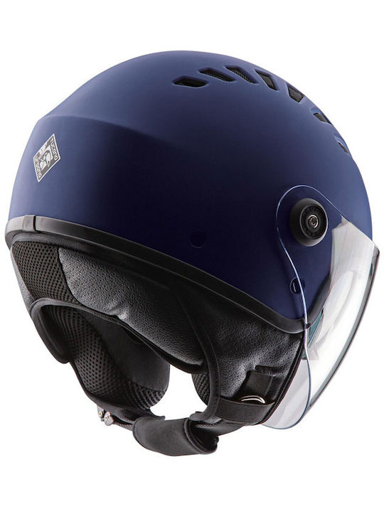 Tucano Urbano El' Top Infinity Blue Mat Κράνος Μηχανής Jet ECE 22.05 920gr