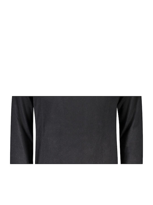 Langarm-Pullover Schwarz