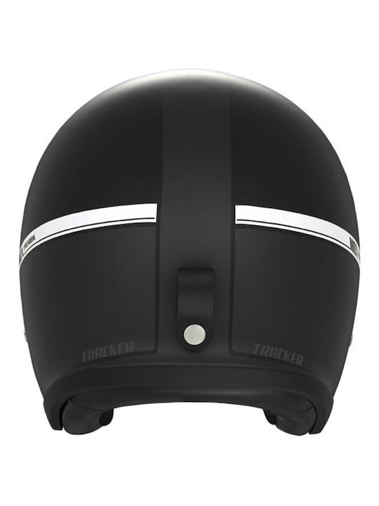 Nox Black / Titanium Matt Motorcycle Helmet Jet ECE 22.06 1150gr with Sunvisor