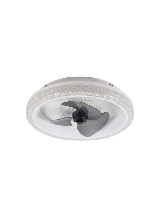 Inlight Plafonieră de Tavan 80buc Albă cu LED Integrat