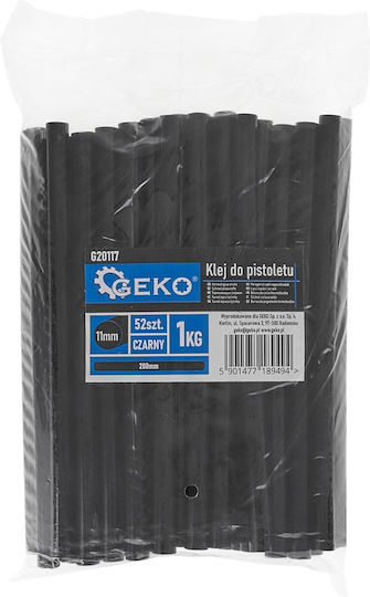 Silicone Baguette Set Black 11-200 Mm 52 Pieces Geko G20117